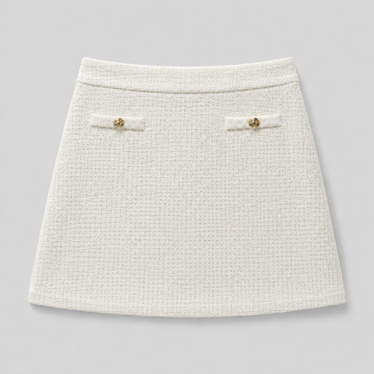 COLEGACY Women Tweed Mini Skirt