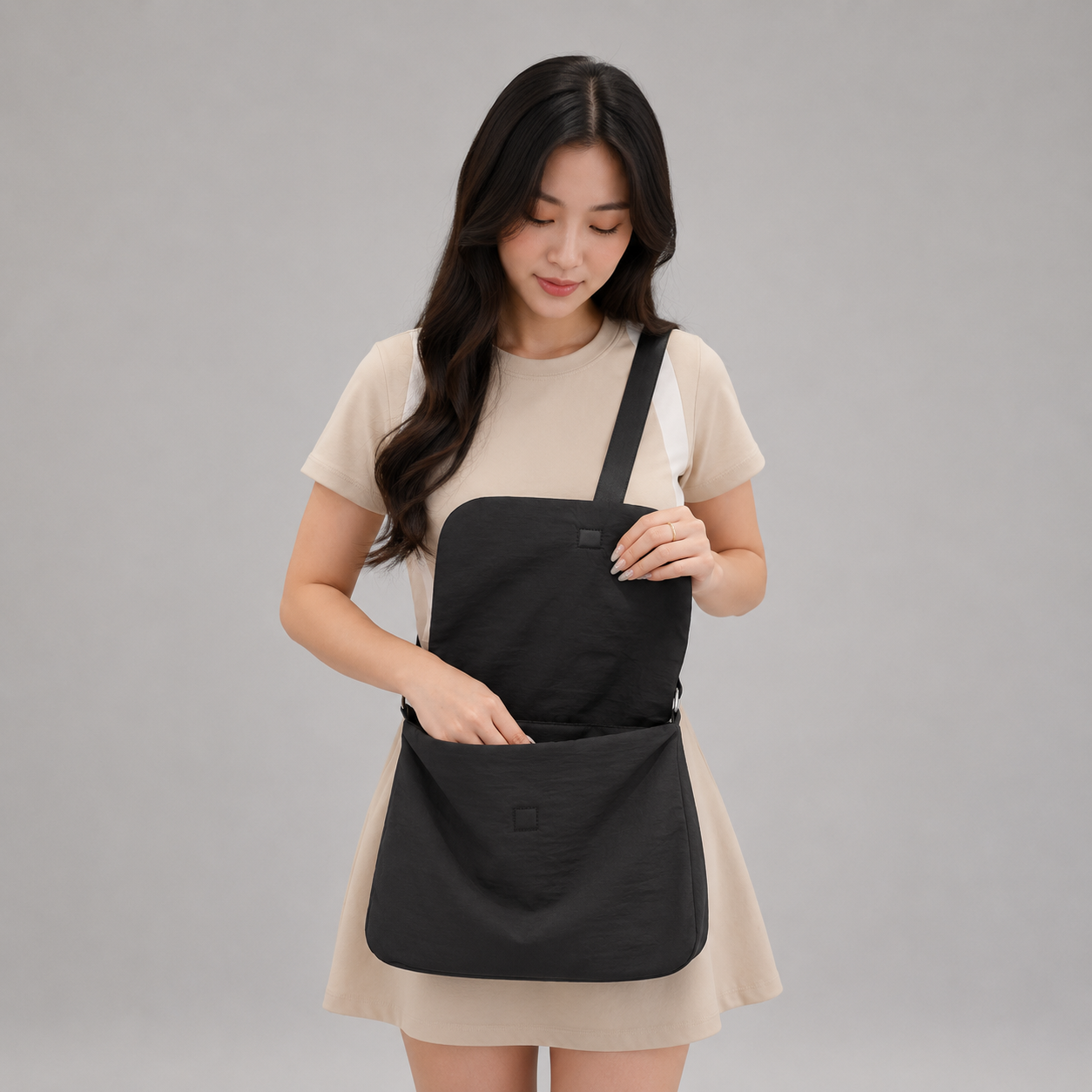 COLEGACY Cloud Soft Padded Nylon Sling Bag