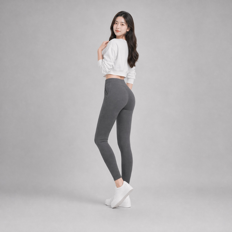 COLEGACY Women Classic Plain Stretchable Leggings