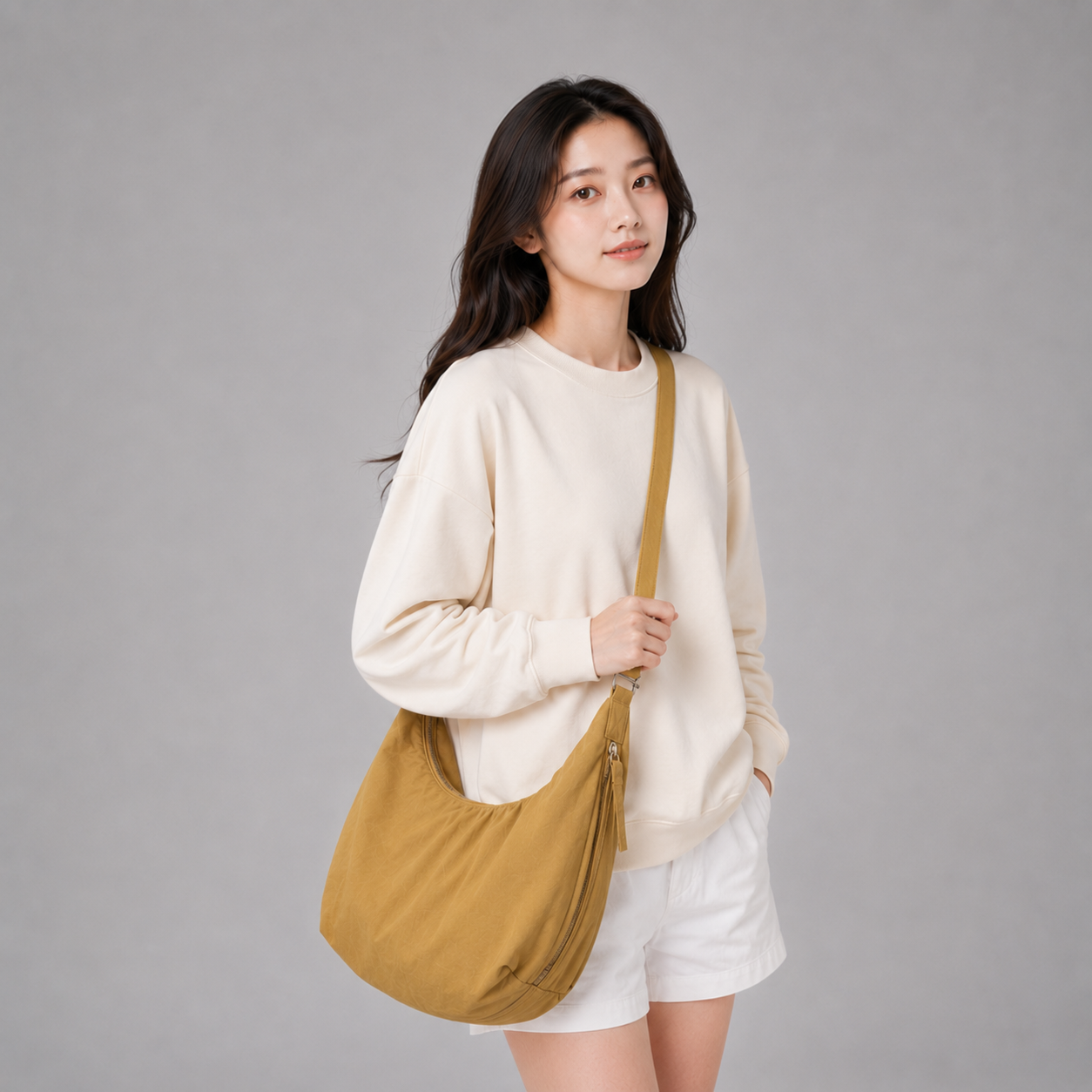 COLEGACY Nylon Round Shoulder Bag