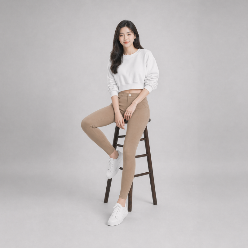 COLEGACY Women Classic Plain Stretchable Leggings