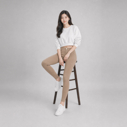 COLEGACY Women Classic Plain Stretchable Leggings
