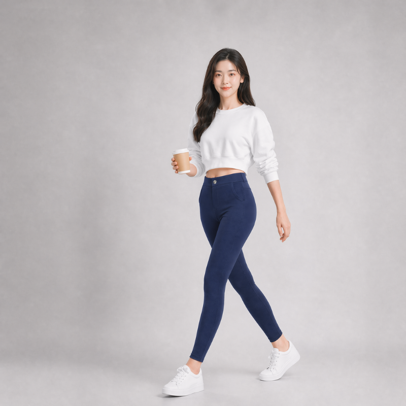 COLEGACY Women Classic Plain Stretchable Leggings